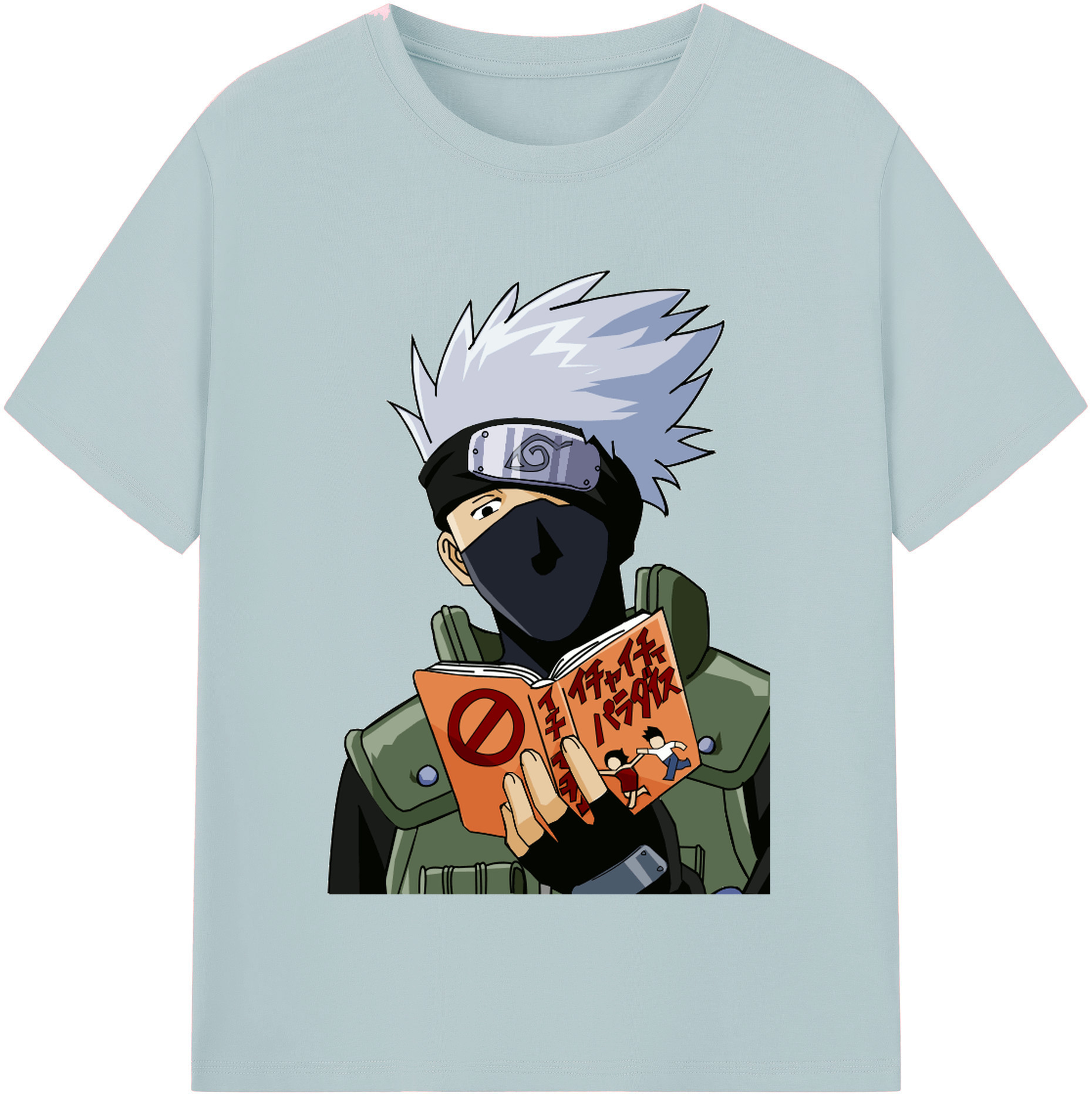 （画像用） NARUTO -ナルト- はたけ カカシ Hatake Kakashi 綿100％半袖Tシャツ（フロントプリント）